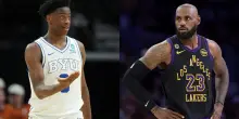 Dybantsa: 'Non vedo l&rsquo;ora di affrontare LeBron, spero non si ritiri'