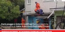 Nubifragi in Crimea, allagamenti e danni nella zona di Yalta
