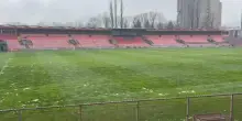 Verso Bosnia-Italia, nevica allo stadio di Zenica