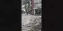 Cile, violenta grandinata imbianca le strade di Santiago