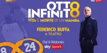 Su Sky 'Otto infinito-Vita e Morte di un Mamba' il racconto teatrale firmato da Buffa