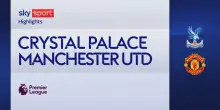 Crystal Palace-Manchester United 1-2: gol e highlights
