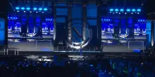 Napoli, l'ingresso della squadra alla festa per centenario