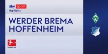 Werder Brema-Hoffenheim 0-2: gol e highlights