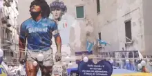 Maradona, a Napoli l'omaggio dei tifosi del Boca