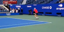 Sinner-Shapovalov, l'allenamento di Jannik all'Us Open