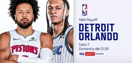 Detroit-Orlando gara-7 alle 21.30 su Sky Sport