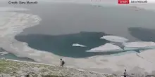 Marche, lago di Pilato ritrova la forma a 'occhiali'