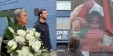 Filippo Inzaghi, omaggio a Franco Baresi davanti al murale a Perth