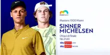 Atp Miami, ottavi di finale: Sinner-Michelsen stasera su Sky