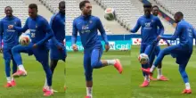 Il torello (al volo) della Francia &egrave; spettacolo puro: il VIDEO fa il giro del web