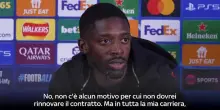 Dembele: 'Non c'&egrave; motivo per rinnovare contratto col Psg'