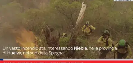 Spagna, incendio a Niebla: 4mila ettari in fumo