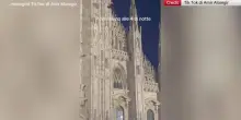 Base jumper si lancia dal Duomo di Milano
