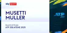 Musetti-Muller: highlights Atp Atene