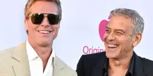 Brad Pitt prende in giro George Clooney: '&Egrave; un pessimo ballerino'
