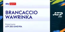Brancaccio-Wawrinka: highlights Atp Ginevra