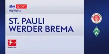St. Pauli-Werder Brema 2-1: gol e highlights
