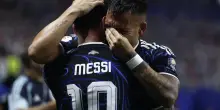 Lautaro, lacrime e abbraccio a Messi dopo il gol all'Inghilterra