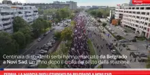 Serbia, la marcia degli studenti da Belgrado a Novi Sad