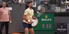 Riecco Djokovic: allenamento a Roma a due mesi dall'ultimo torneo. VIDEO