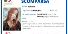 Continuano ricerche di Tatiana Tramacere, 27enne scomparsa in Puglia