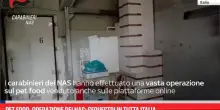 Pet food, operazione dei Nas: sequestri in tutta Italia