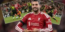 Liverpool-Atletico, tacco Araujo: zampata Szoboszlai bellissima. VIDEO