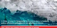 Cina, installata turbina eolica offshore da record