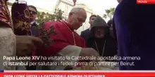 Papa Leone visita la Cattedrale armena di Istanbul