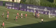 Fiorentina, Atta in gol di tacco contro la Primavera