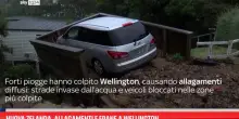 Nuova Zelanda, allagamenti e frane a Wellington