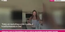Adriana Lima si trasforma nella figlia Valentina in un vide