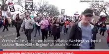Washington, protesta contro il presidente Trump
