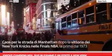 Knicks campioni NBA, bus in fiamme e un ferito a New York