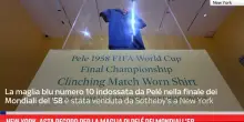 New York, asta record per la maglia di Pel&eacute; dei Mondiali '58