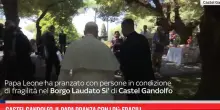 Castel Gandolfo, il Papa pranza con i pi&ugrave; fragili