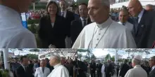 Papa Leone XIV lascia il Gemelli dopo l'intervento al polmone. FOTO