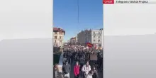 Studenti in piazza a Padova, bruciata foto di Valditara