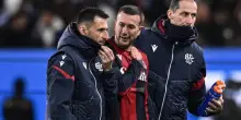 Bernardeschi out al 38' per infortunio a clavicola
