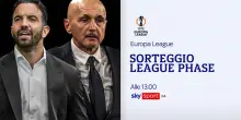 Sorteggi Europa League e Conference, le avversarie di Juve, Milan e Atalanta in diretta streaming