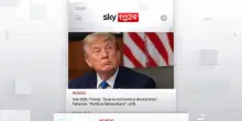 I titoli di Sky TG24 del 20 agosto, edizione delle 13