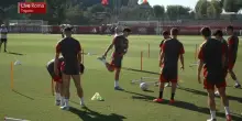 Roma, l'allenamento alla vigilia dello Slovan Bratislava
