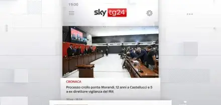 I titoli di Sky TG24 del 16 luglio. Edizione delle 19