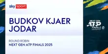 Budkov Kjaer-Jodar: highlights Next Gen Atp Finals
