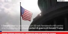Trump contro Senato Usa: insensato voto su poteri di guerra