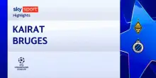 Kairat-Bruges 1-4: gol e highlights