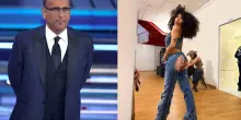 Sanremo 2026, la ballerina di Samurai Jay contesta la battuta di Conti