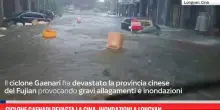 Ciclone Gaenari devasta la Cina, inondazioni a Longyan