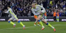 Il Manchester City riprende l'Everton al 97'. Ma l'Arsenal va a +5